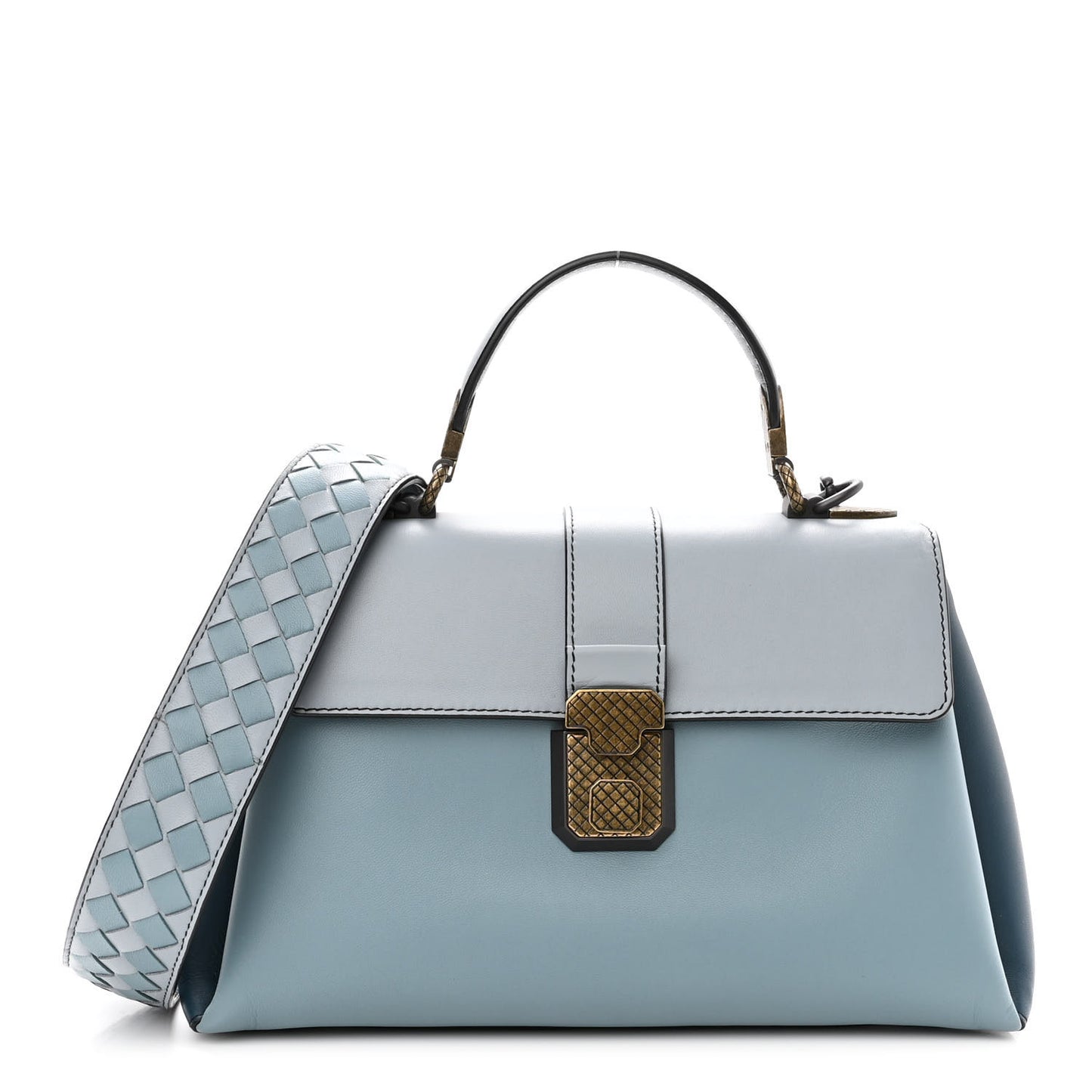 Nappa Small Piazza Bag Blue