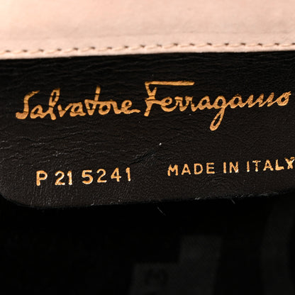 Salvatore Ferragamo Suede Gancini Evening Bag Pink 5 of 10