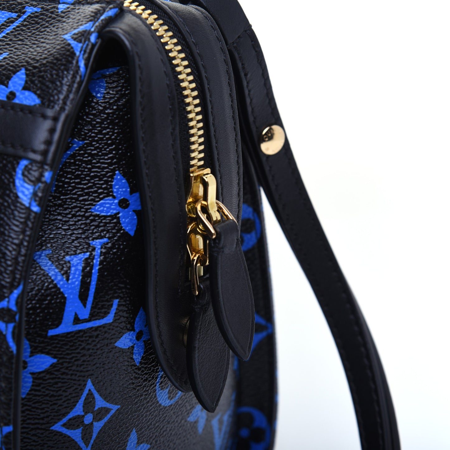 Colored Monogram Speedy Amazon PM Blue Black