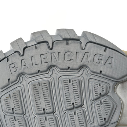 Balenciaga Metallic Calfskin Mesh Nylon Womens Track Sneakers 38 Silver 8 of 9