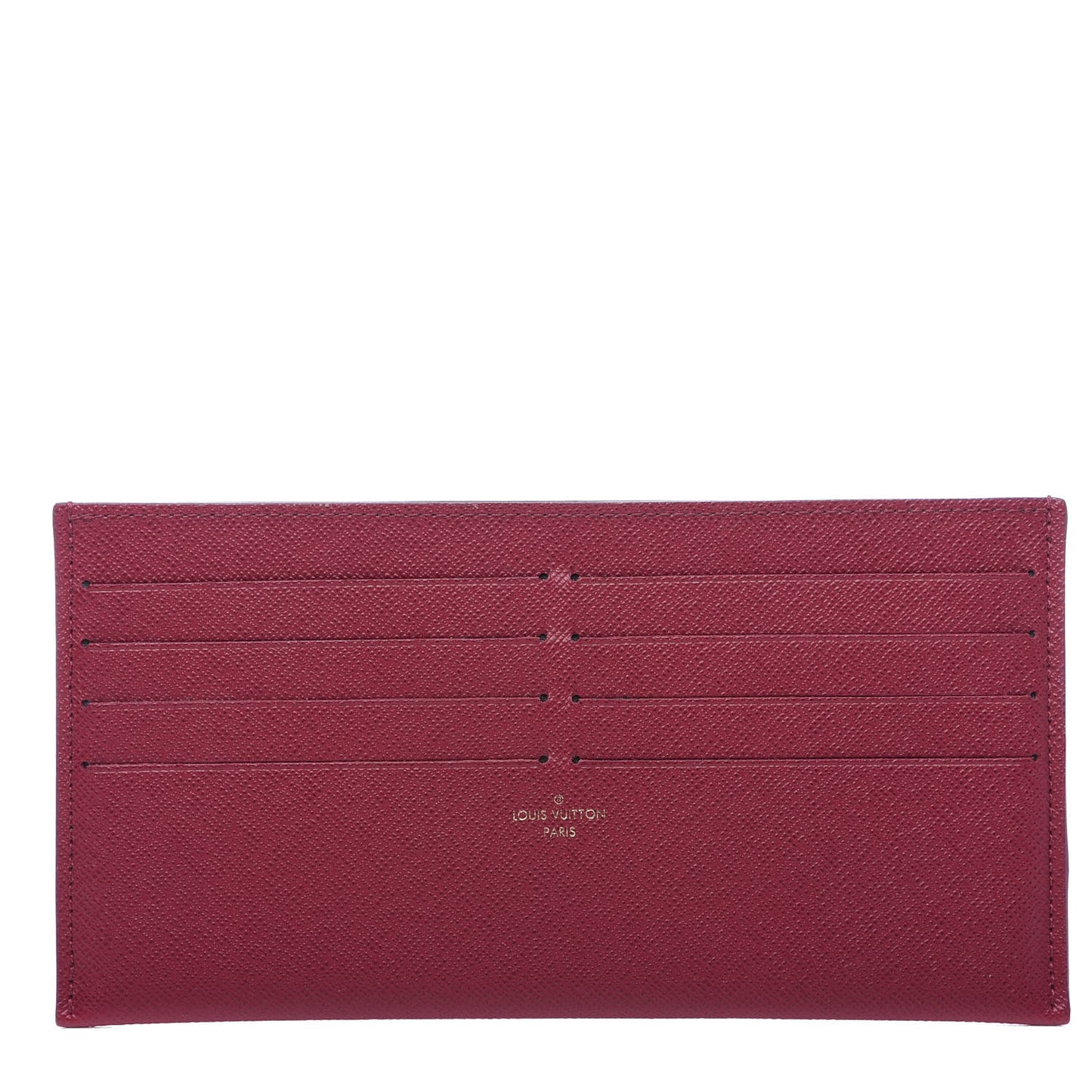 Calfskin Felicie Card Holder Insert Fuchsia