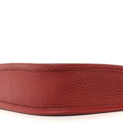 Hermes Taurillon Clemence Evelyne TPM Rouge H 10 of 11