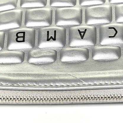 Chanel Metallic Calfskin Keyboard Pouch Silver 5 of 6