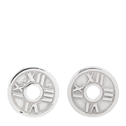 Tiffany Sterling Silver Atlas Round Earrings 1 of 4