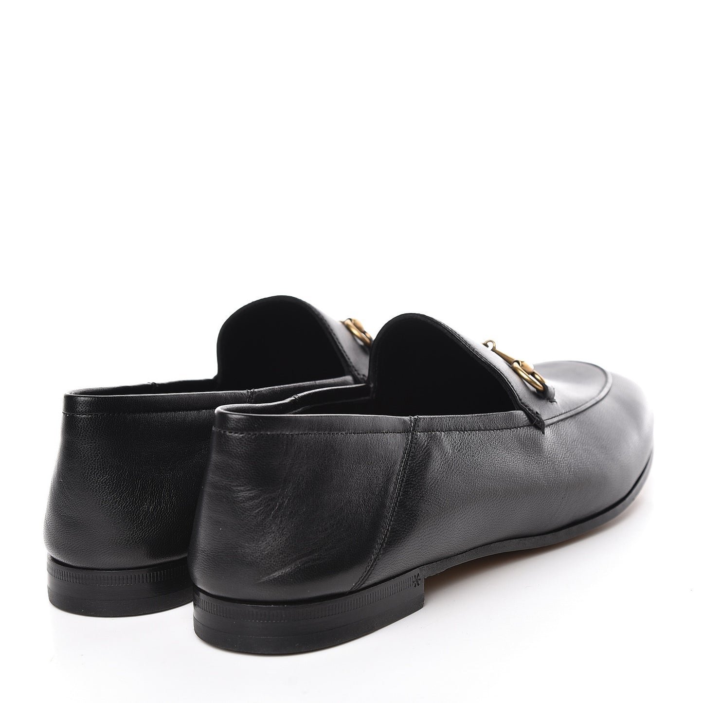 Lambskin Womens Brixton Horsebit Loafers 42 Black