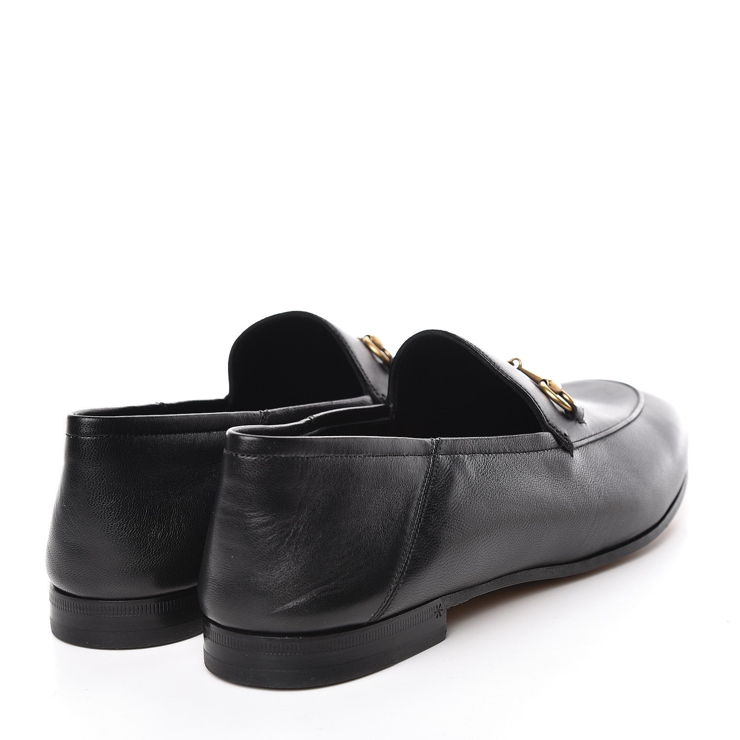 Gucci Lambskin Womens Brixton Horsebit Loafers 42 Black 4 of 10