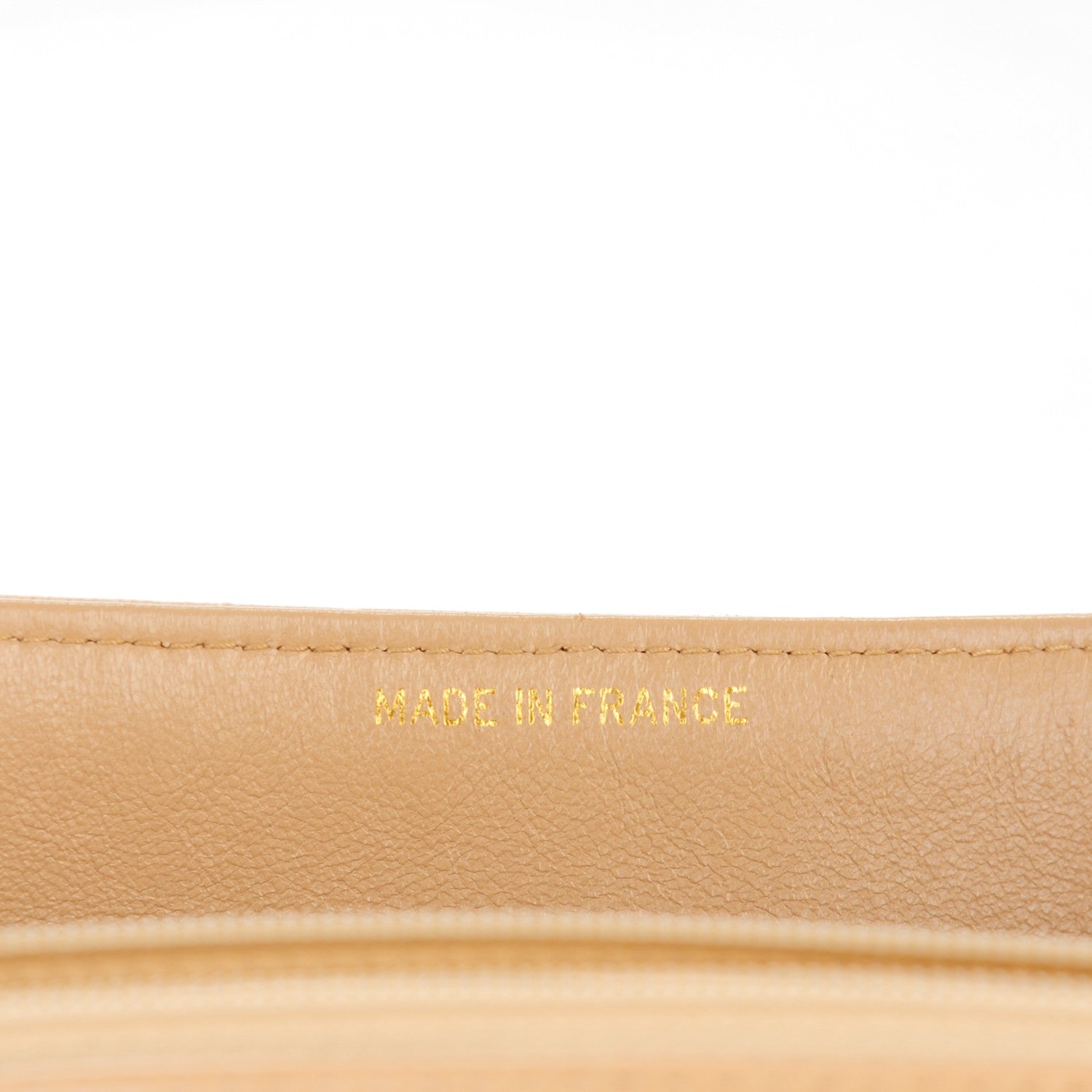 Chanel Lambskin Flap Shoulder Bag Beige 7 of 8