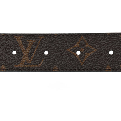 Louis Vuitton Calfskin Monogram 30mm LV Initiales Reversible Belt 80 32 Black 3 of 5