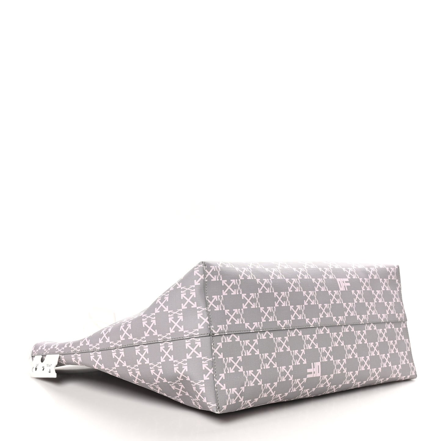 Coated Canvas Arrow Print Day Off Tote Bag White