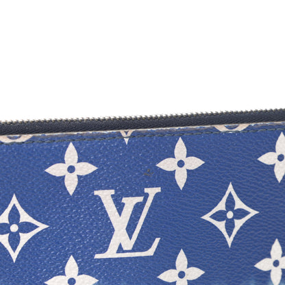 Louis Vuitton Monogram Escale Neverfull MM GM Pochette Blue 9 of 13