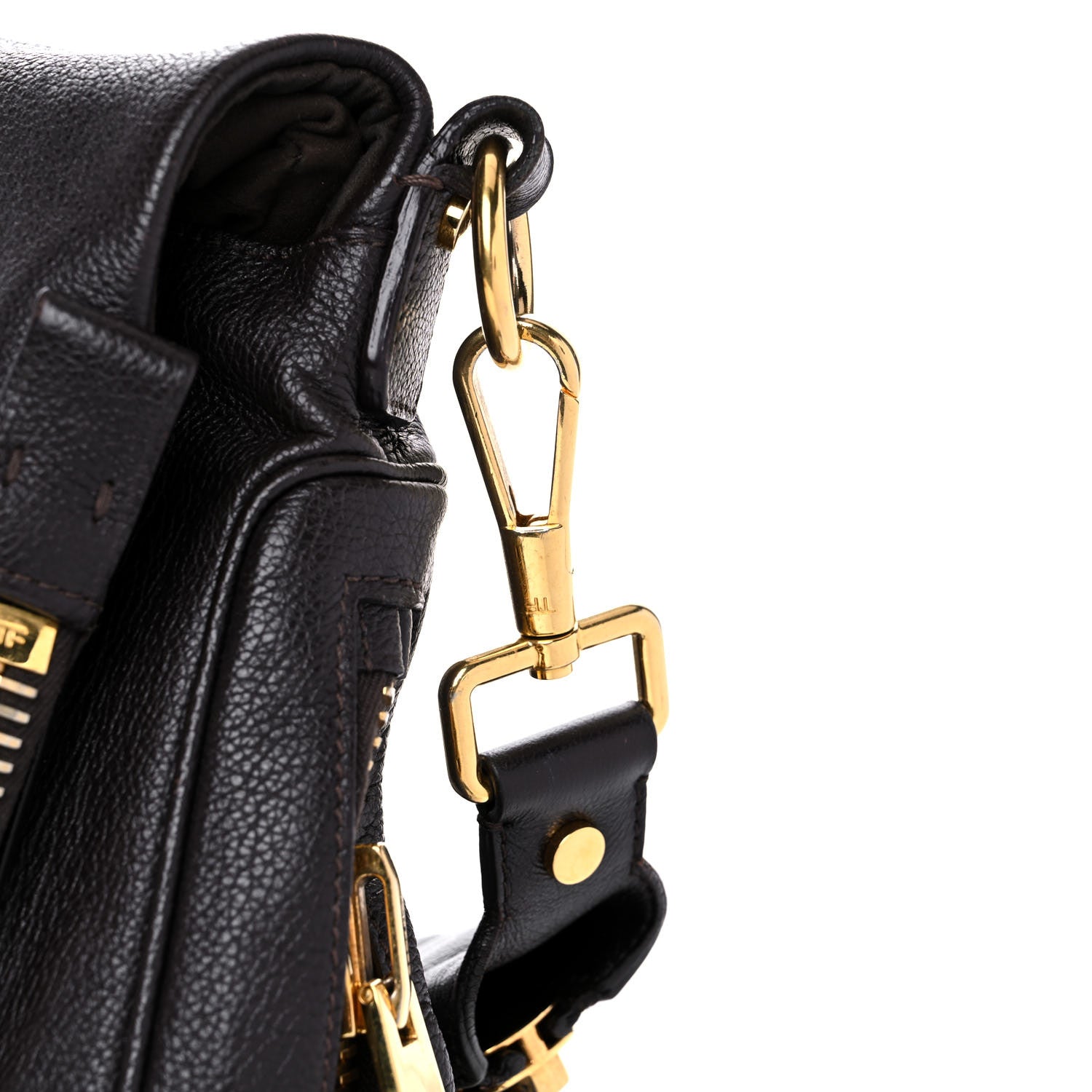 Tom Ford Grained Calfskin Medium Jennifer Dark Brown 16 of 18