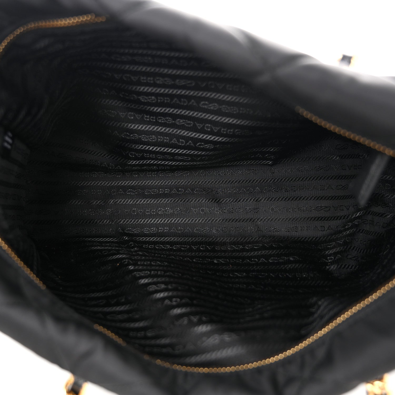 Prada Re-Nylon Impuntu Quilted Re-Edition 1995 Chaine East West Medium Tote Bag Black 5 of 10