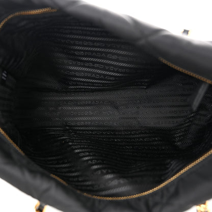 Prada Re-Nylon Impuntu Quilted Re-Edition 1995 Chaine East West Medium Tote Bag Black 5 of 10