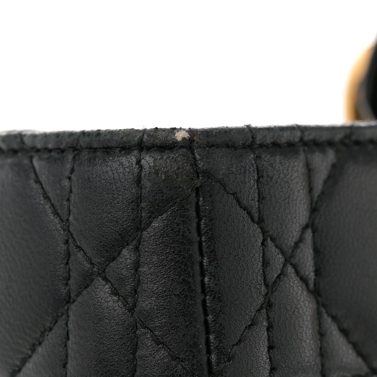Lambskin Cannage Large Lady Dior Black
