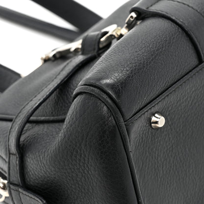 Christian Dior Calfskin Logo Charms Boston Black 10 of 14