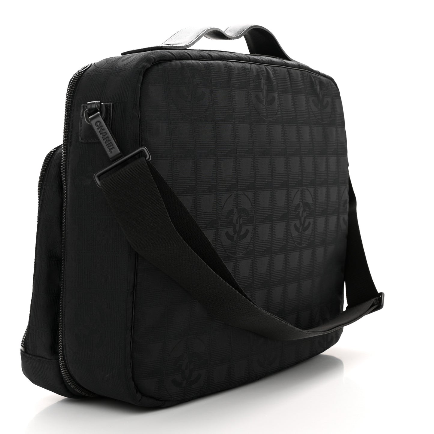 Nylon Travel Laptop Briefcase Black