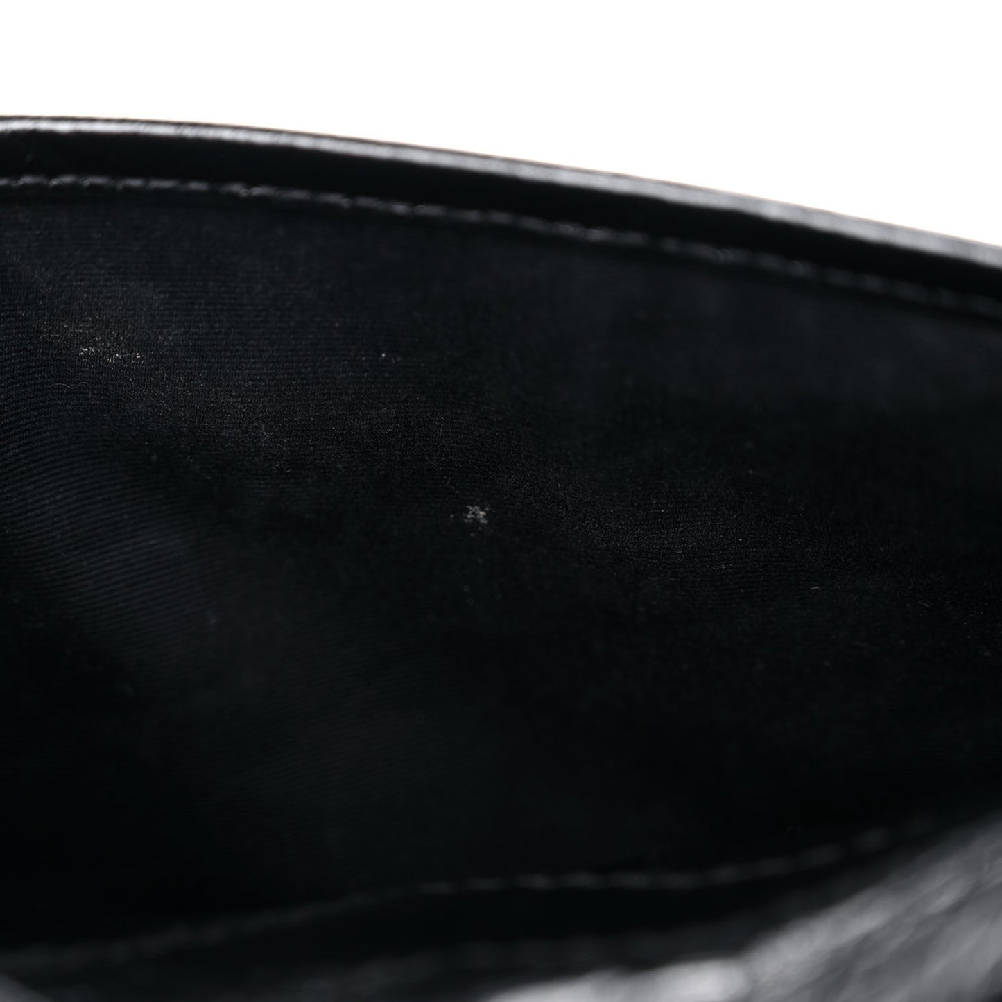 Crinkled Calfskin Matelasse Monogram Medium Niki Chain Satchel Black