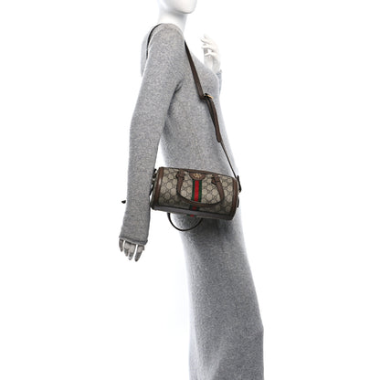 Gucci GG Supreme Monogram Web Small Ophidia Boston Bag Beige New Acero 3 of 11