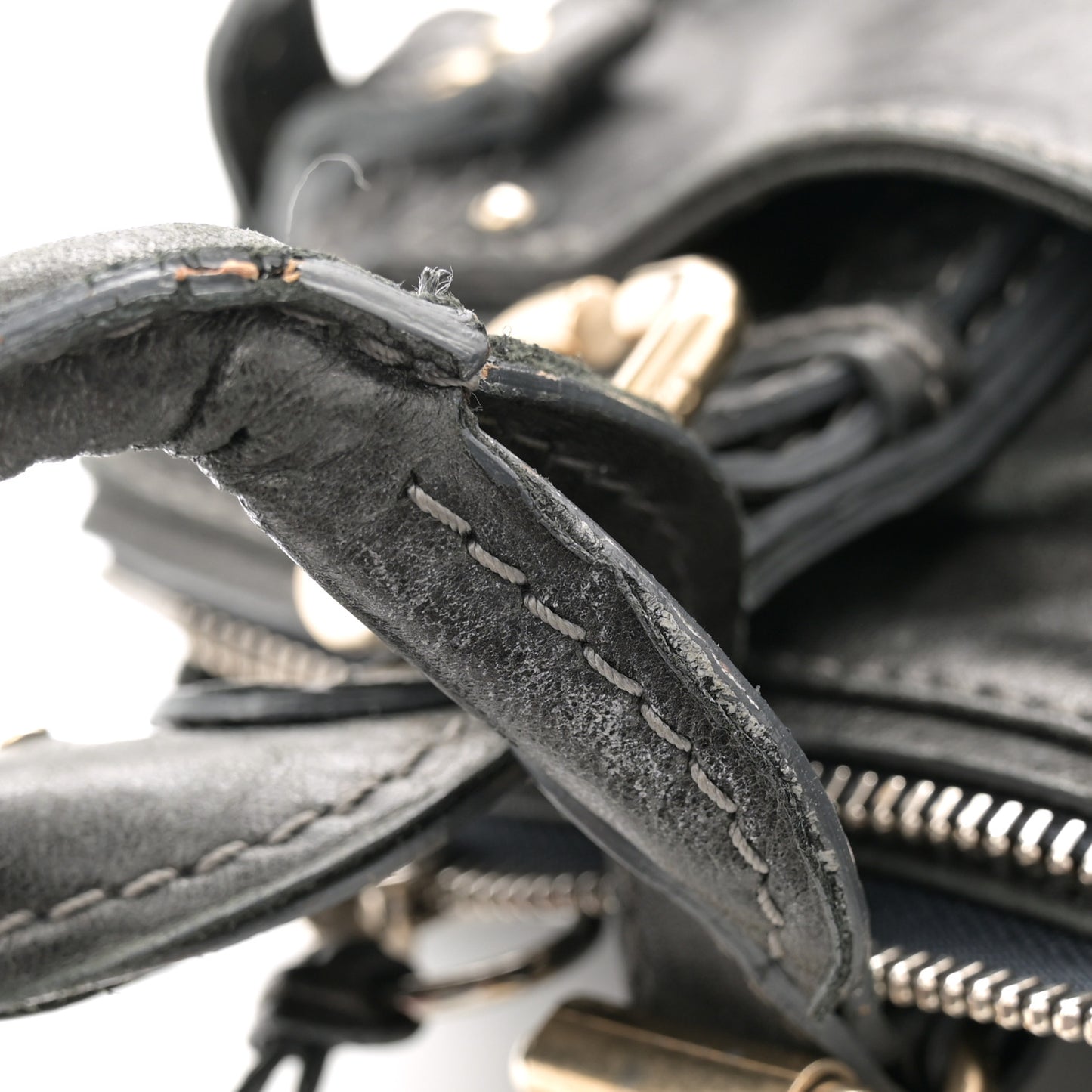 Calfskin Medium Paddington Capsule Satchel Bleu