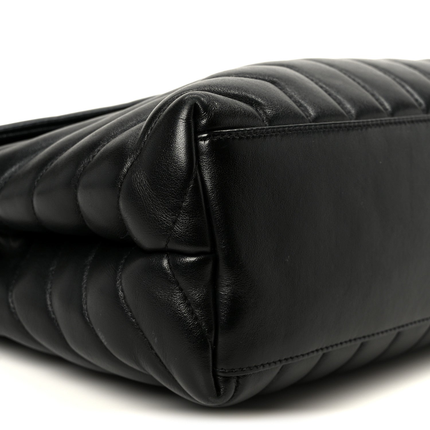 Saint Laurent Calfskin Y Quilted Monogram Medium Loulou Chain Satchel Black 10 of 11