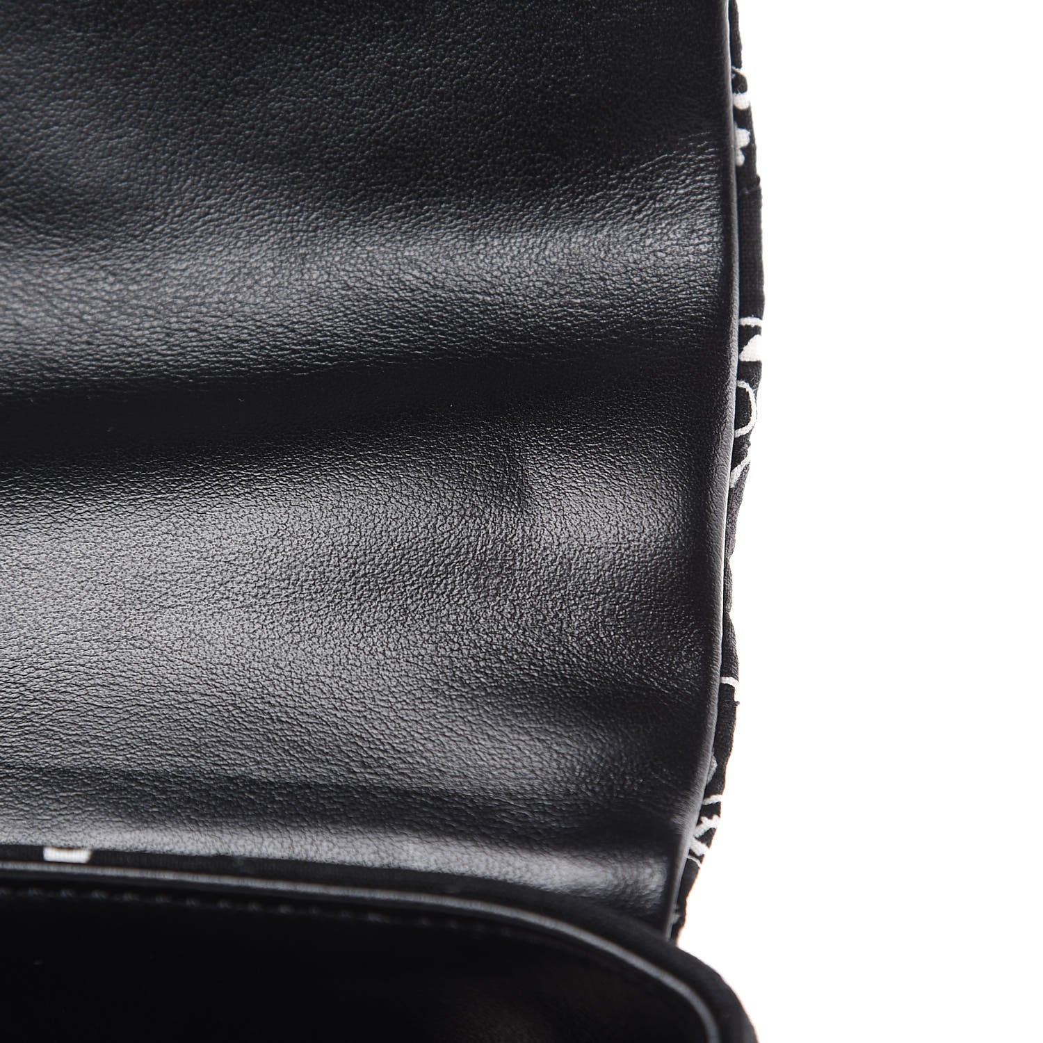 Saint Laurent Cotton Bandana Y Quilted Monogram Toy Loulou Crossbody Bag Black White 10 of 11