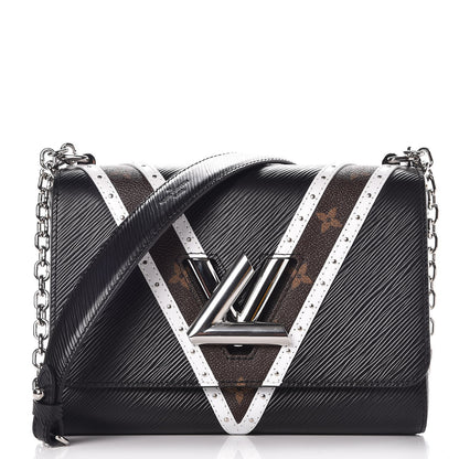 Louis Vuitton Epi Monogram Twist Shoulder Bag MM Black 1 of 7
