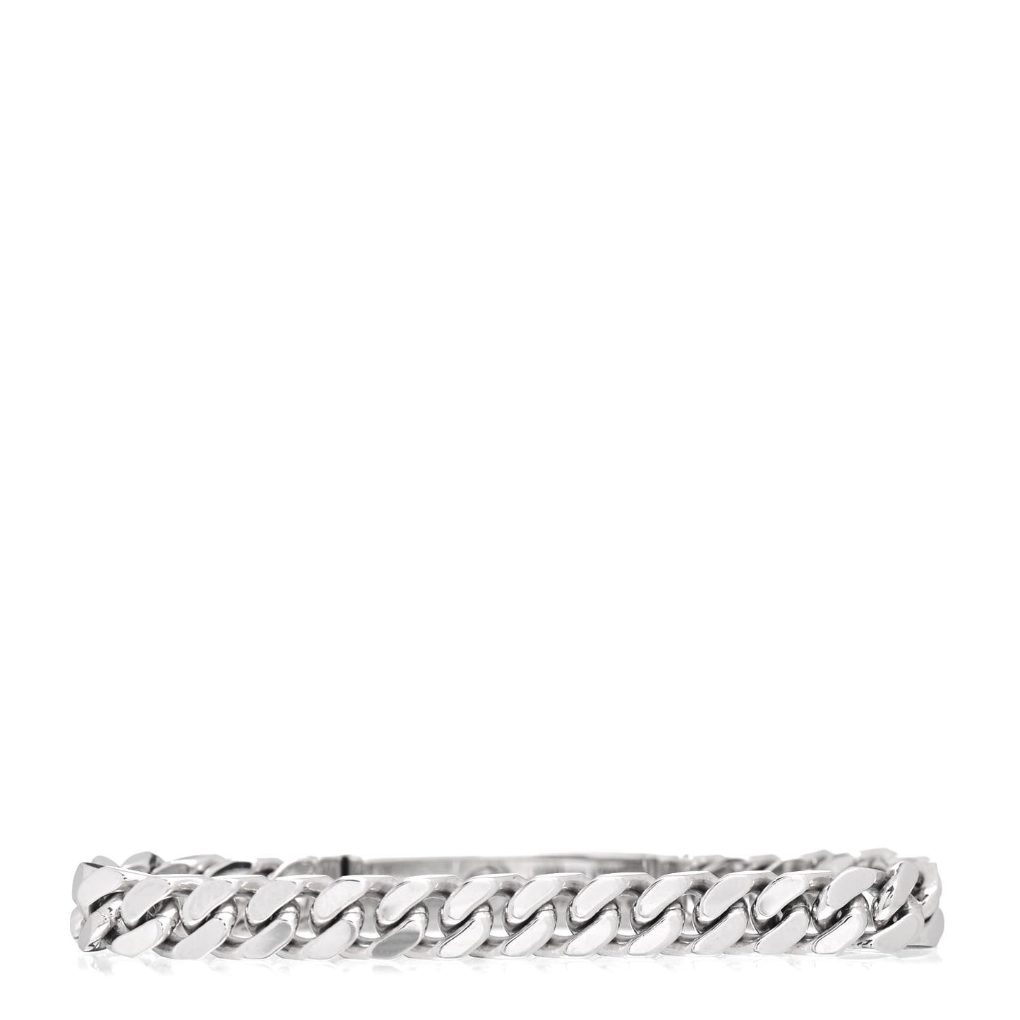 18K White Gold Diamond TPM Kelly Gourmette Bracelet XS