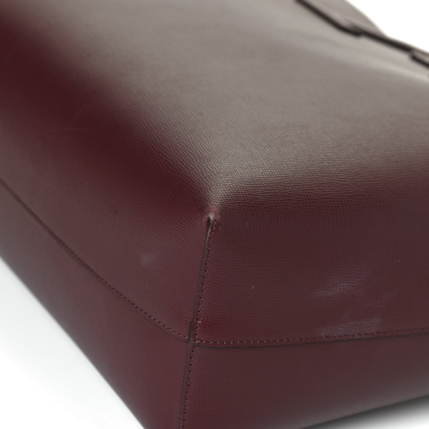 Tom Ford Grained Calfskin Small T Tote Bordeaux 11 of 12