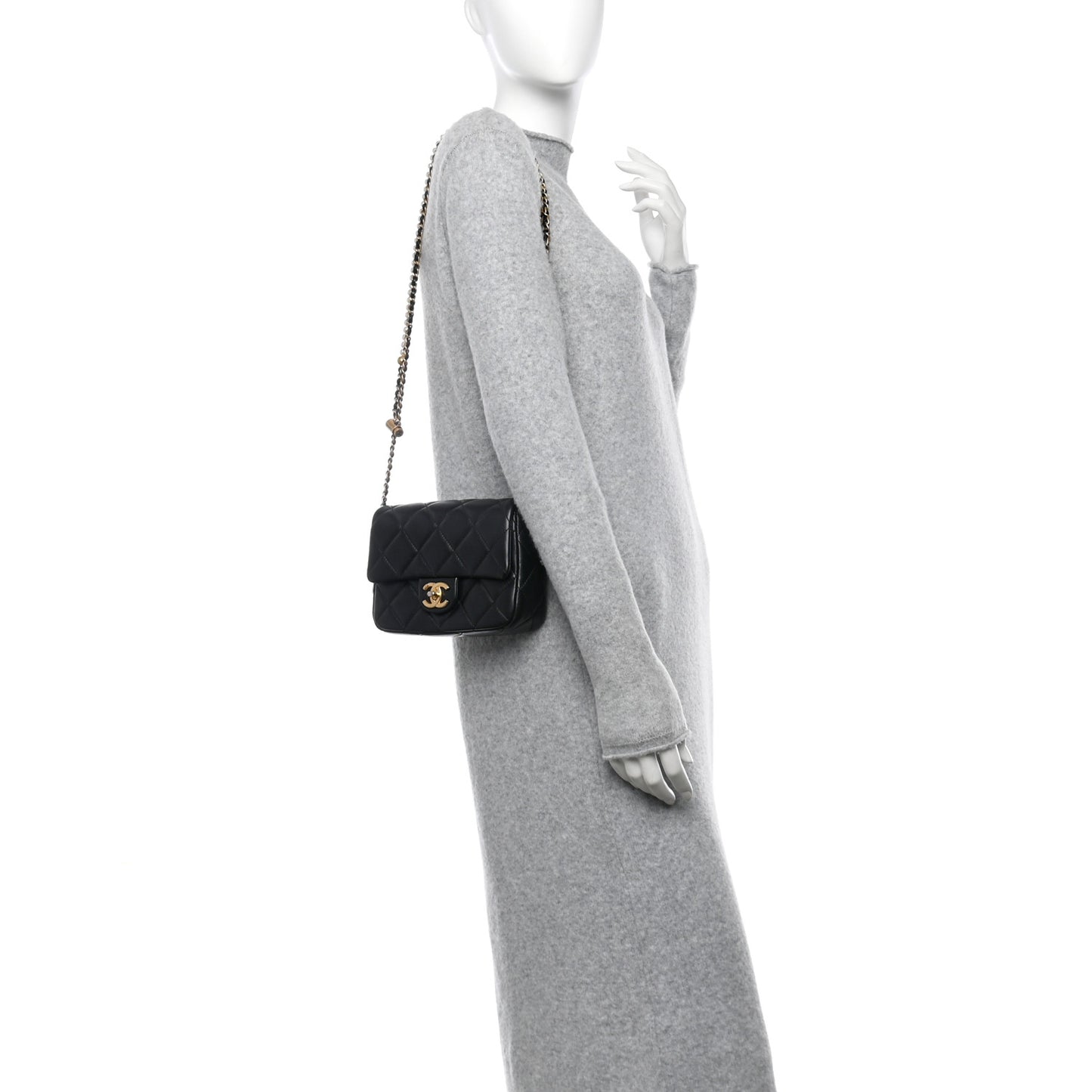 Lambskin Quilted Mini My Perfect Flap Black
