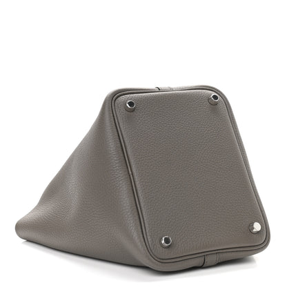 Hermes Taurillon Clemence Picotin Lock 18 PM Etain 4 of 9