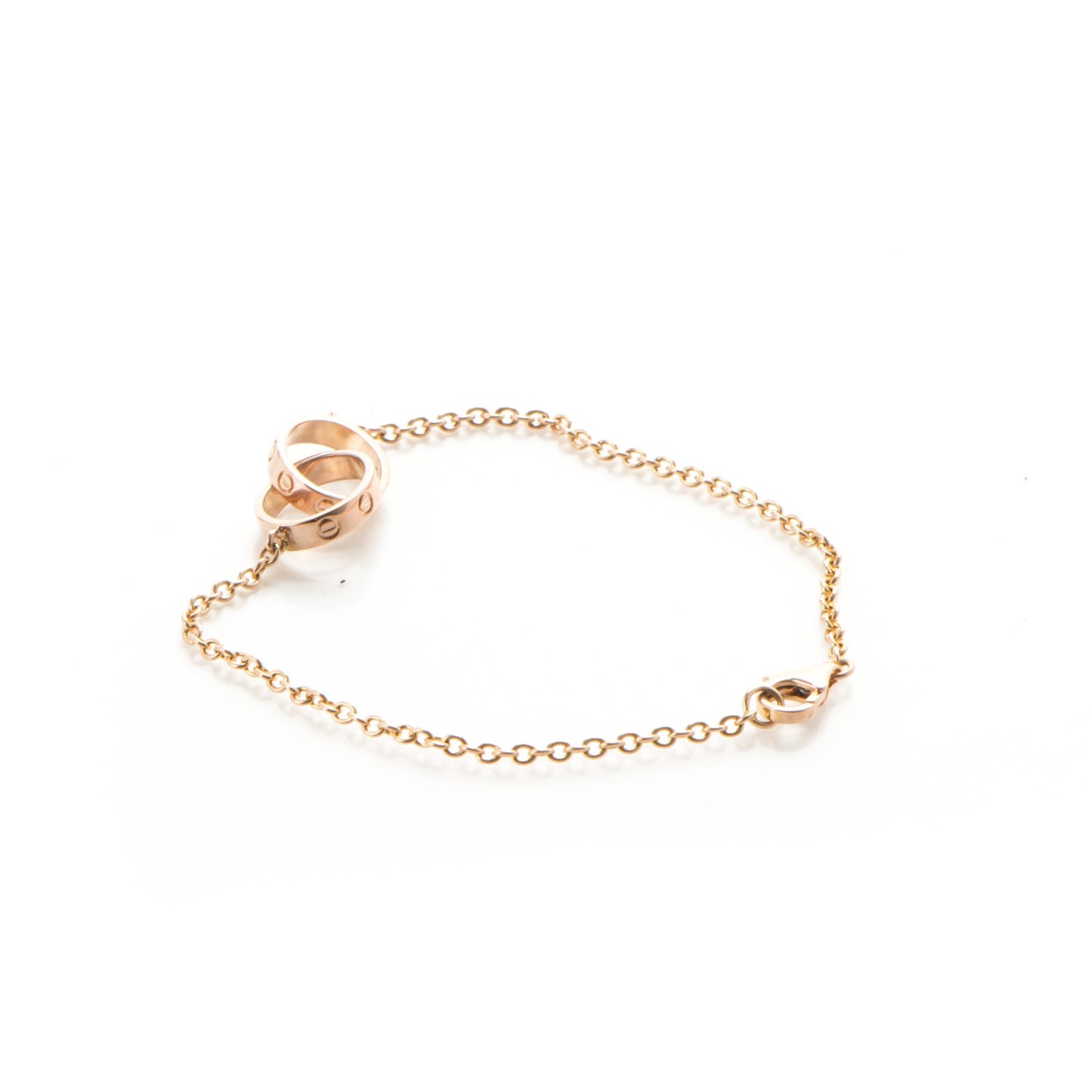 18K Pink Gold Interlocking LOVE Bracelet