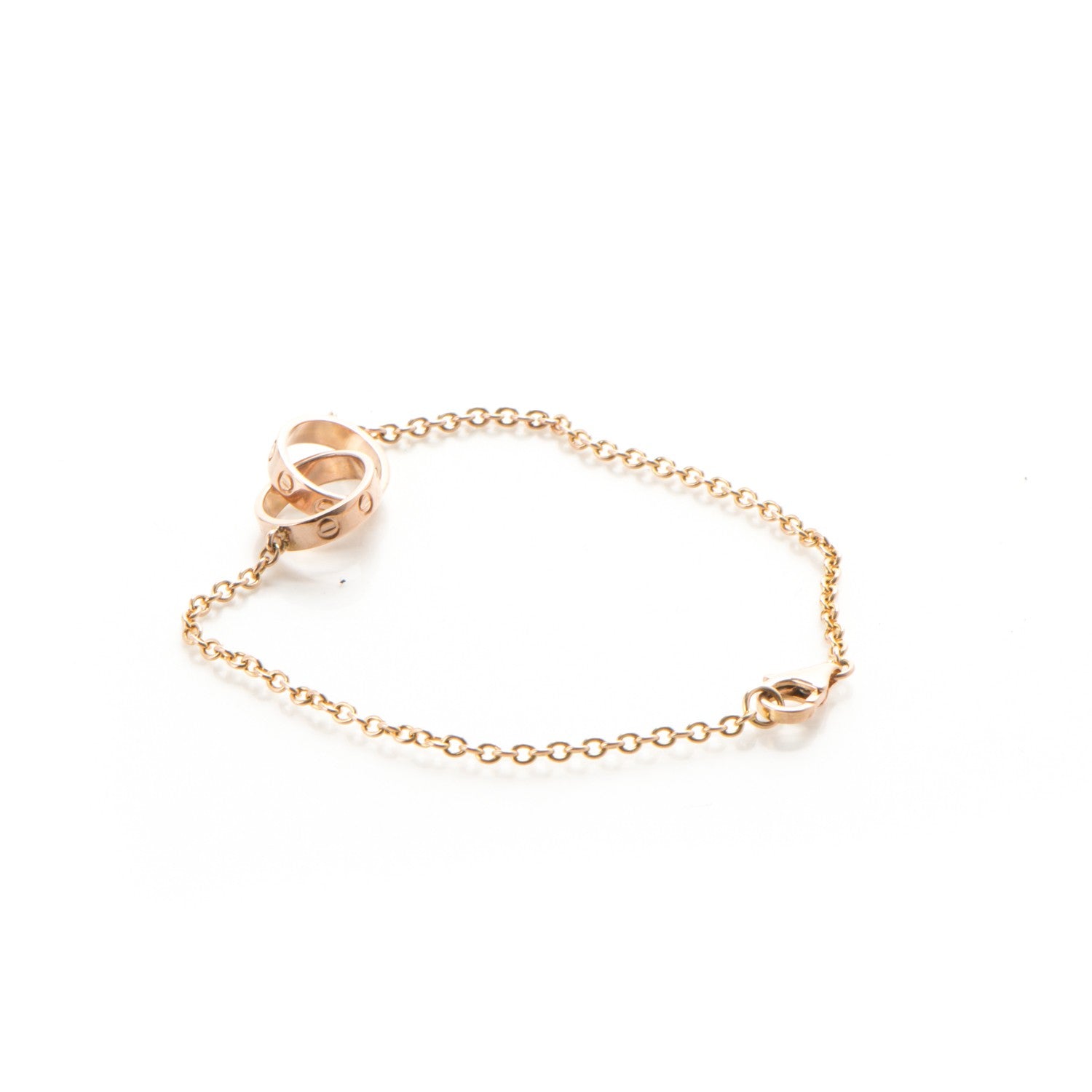 Cartier 18K Pink Gold Interlocking LOVE Bracelet 3 of 7