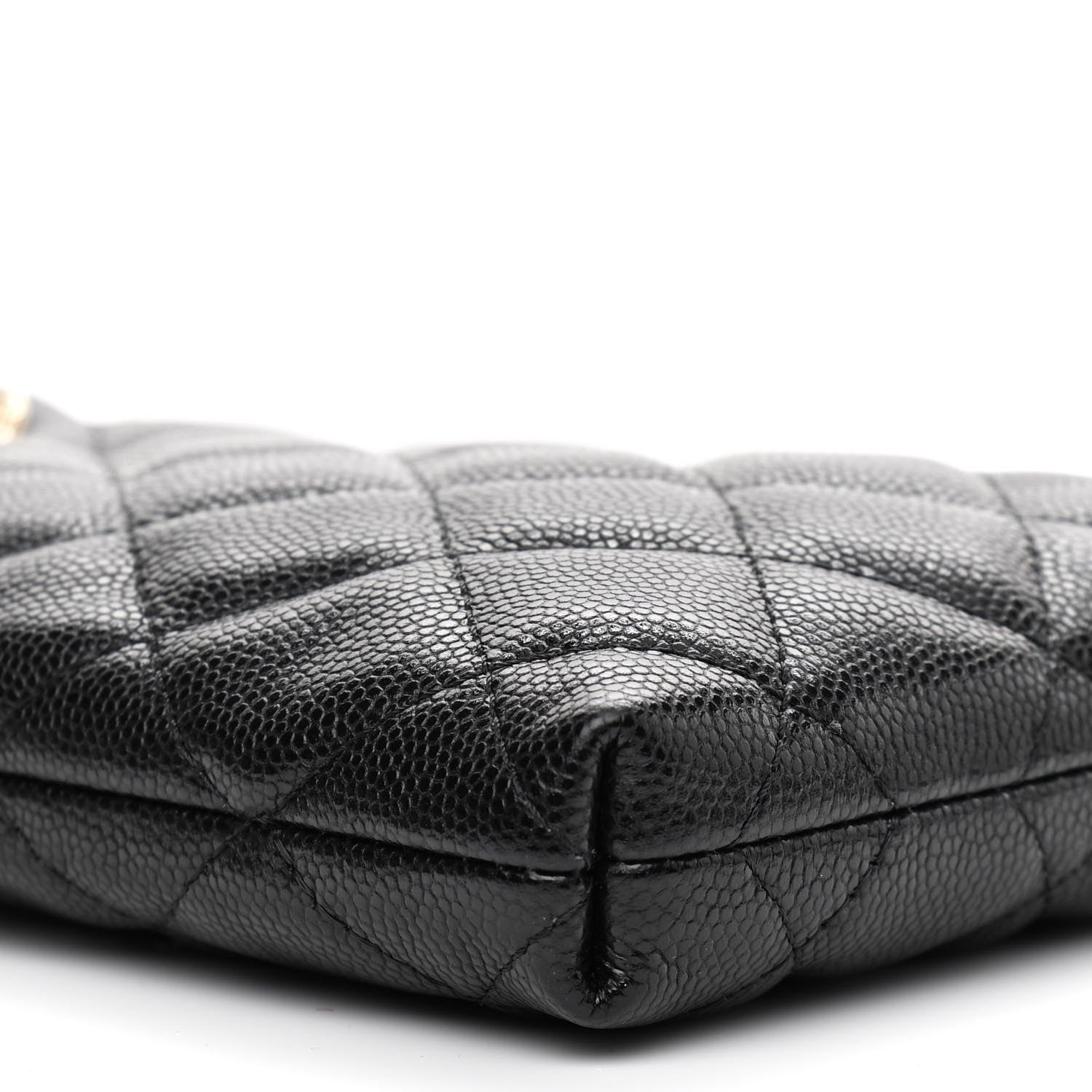 Chanel Caviar Quilted French New Wave Phone Holder With Chain Black 10 of 12