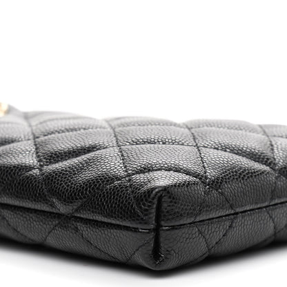 Chanel Caviar Quilted French New Wave Phone Holder With Chain Black 10 of 12