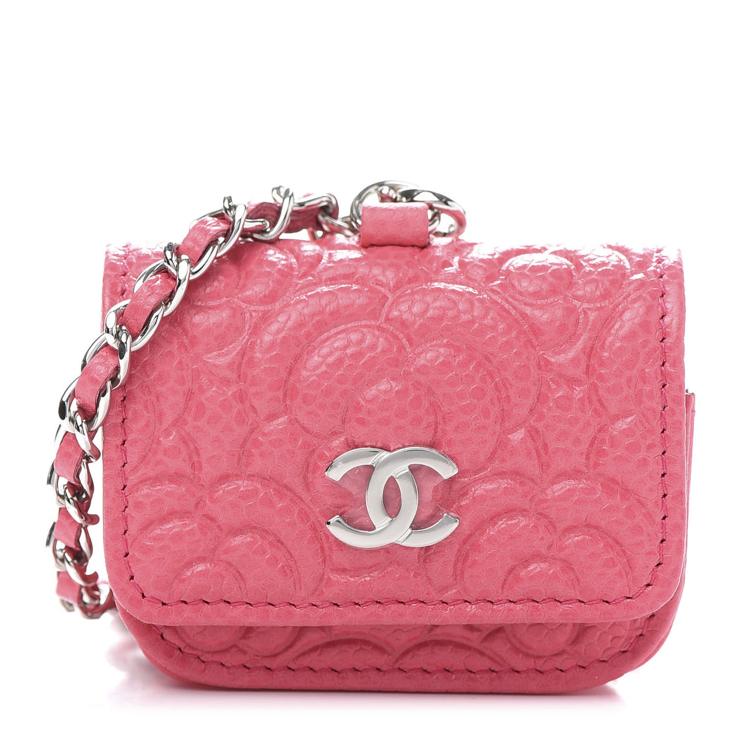 Caviar Camellia Embossed Airpods Pro Case Pink