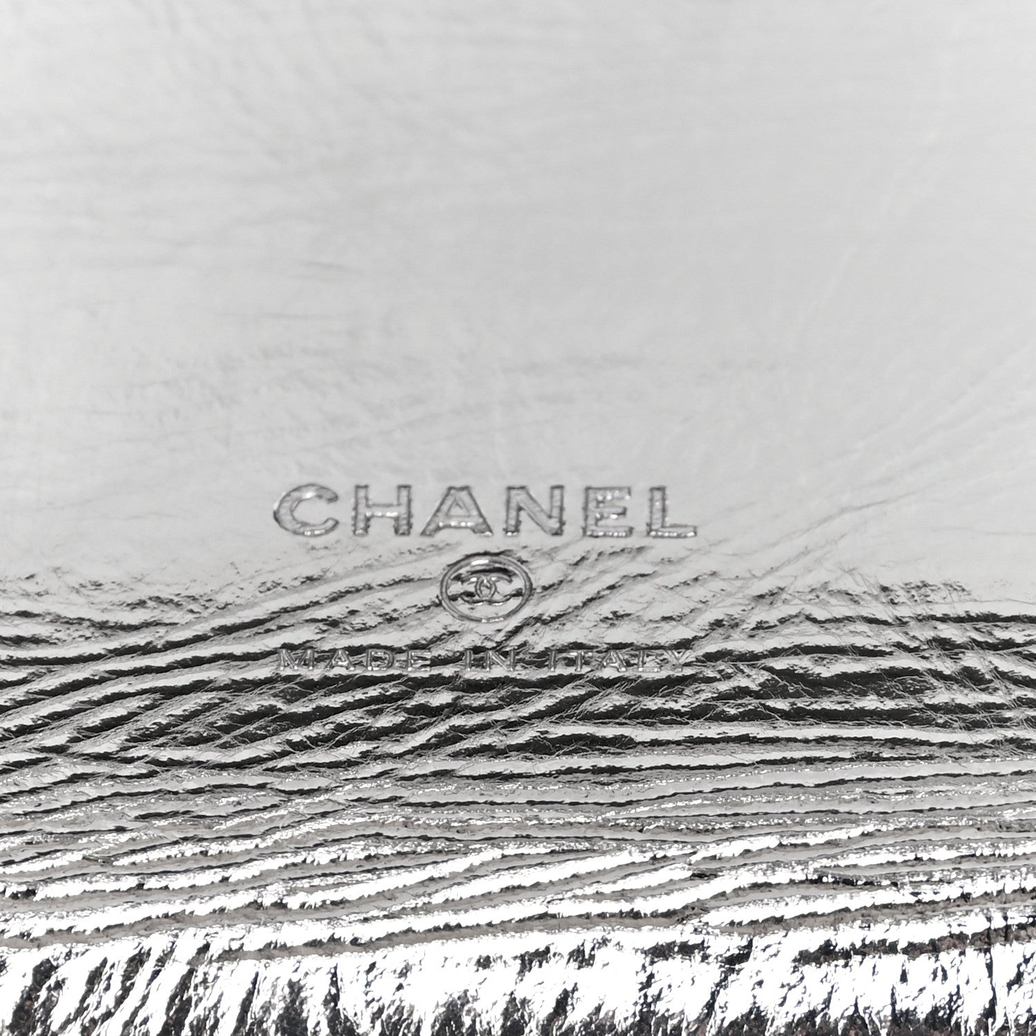 Chanel Metallic Crumpled Calfskin Small 31 Pouch Silver 6 of 11