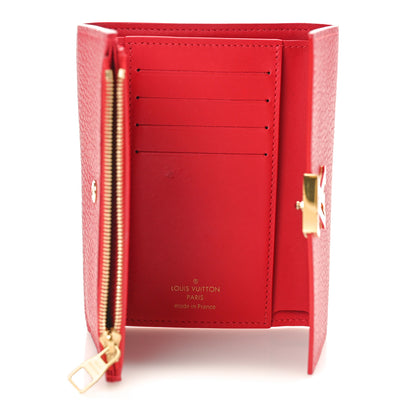 Louis Vuitton Taurillon Capucines Compact Wallet Rubis 5 of 8