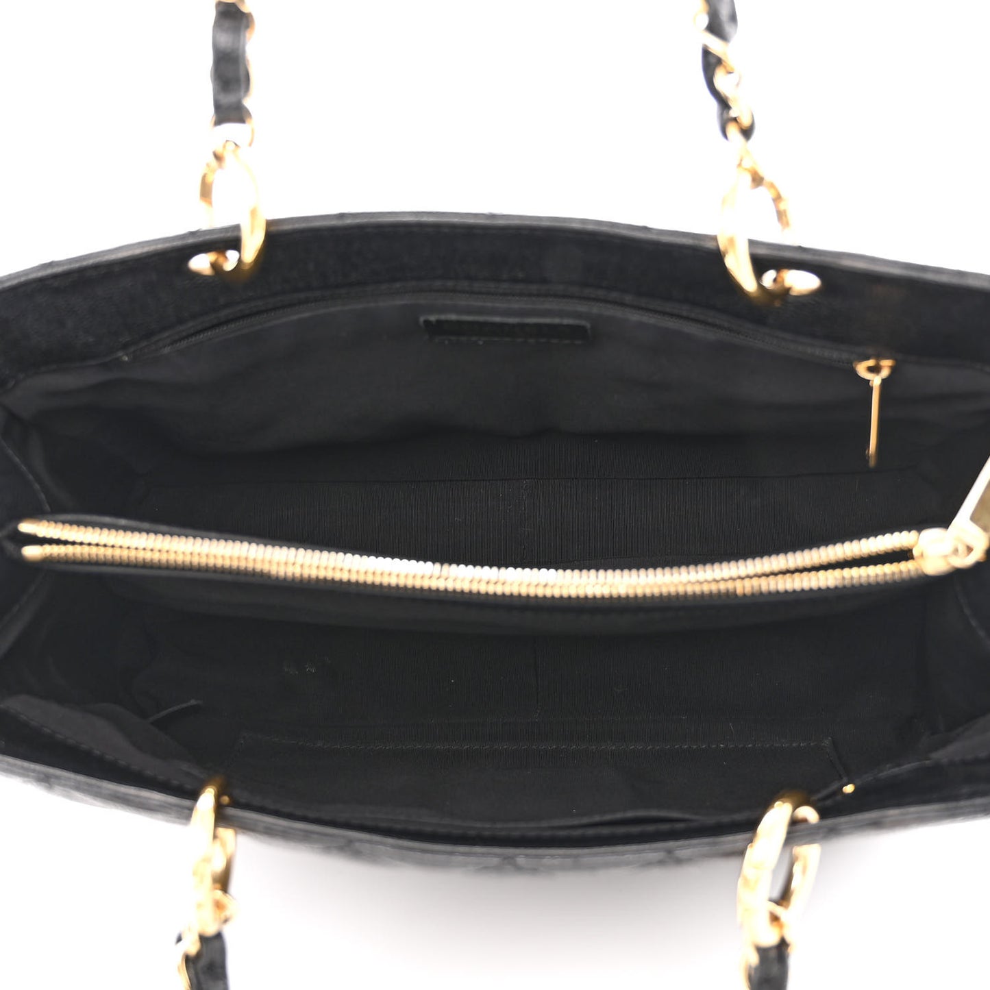 Caviar Quilted Grand Shopping Tote GST Black