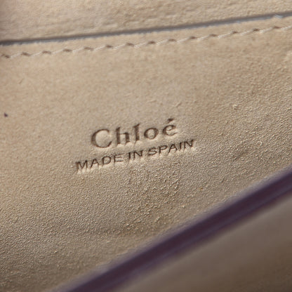 Chloe Suede Calfskin Small Faye Shoulder Bag Plum Purple 6 of 17
