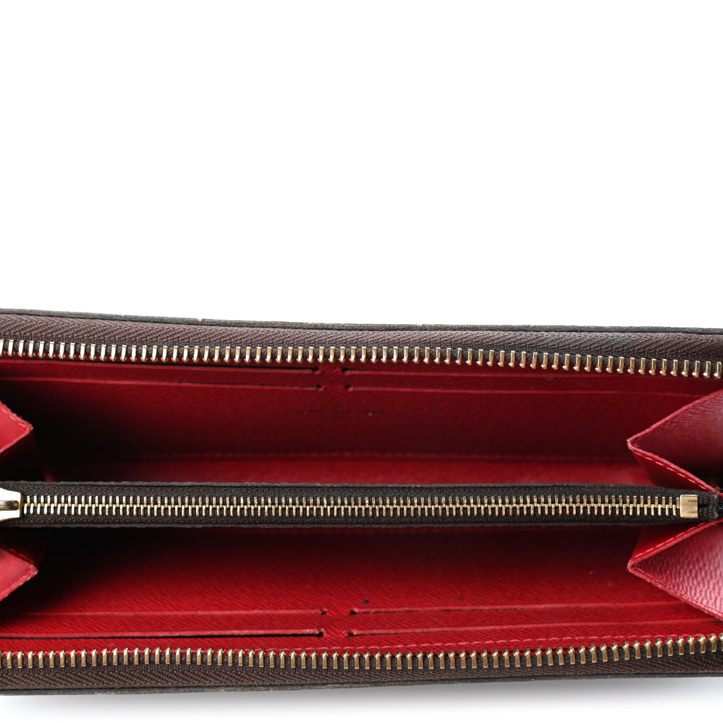 Damier Ebene Clemence Wallet Cherry
