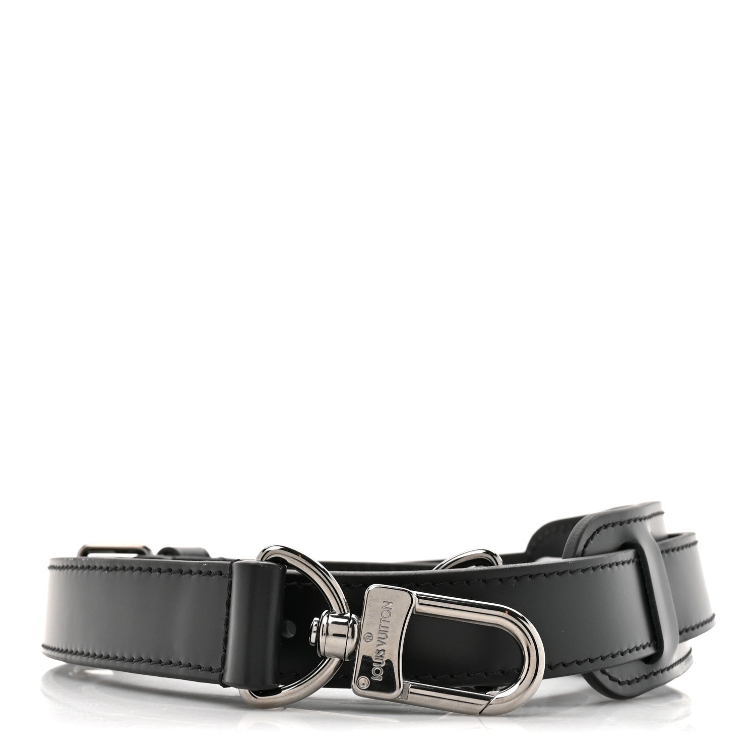 Louis Vuitton Calfskin Keepall Bandouliere Adjustable Shoulder Strap Black 1 of 4