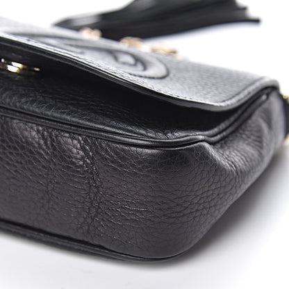 Gucci Pebbled Calfskin Small Soho Flap Crossbody Black 12 of 13