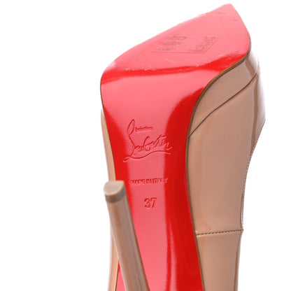 Christian Louboutin Patent Pigalle Plato 120 Pumps 37 Nude 7 of 12