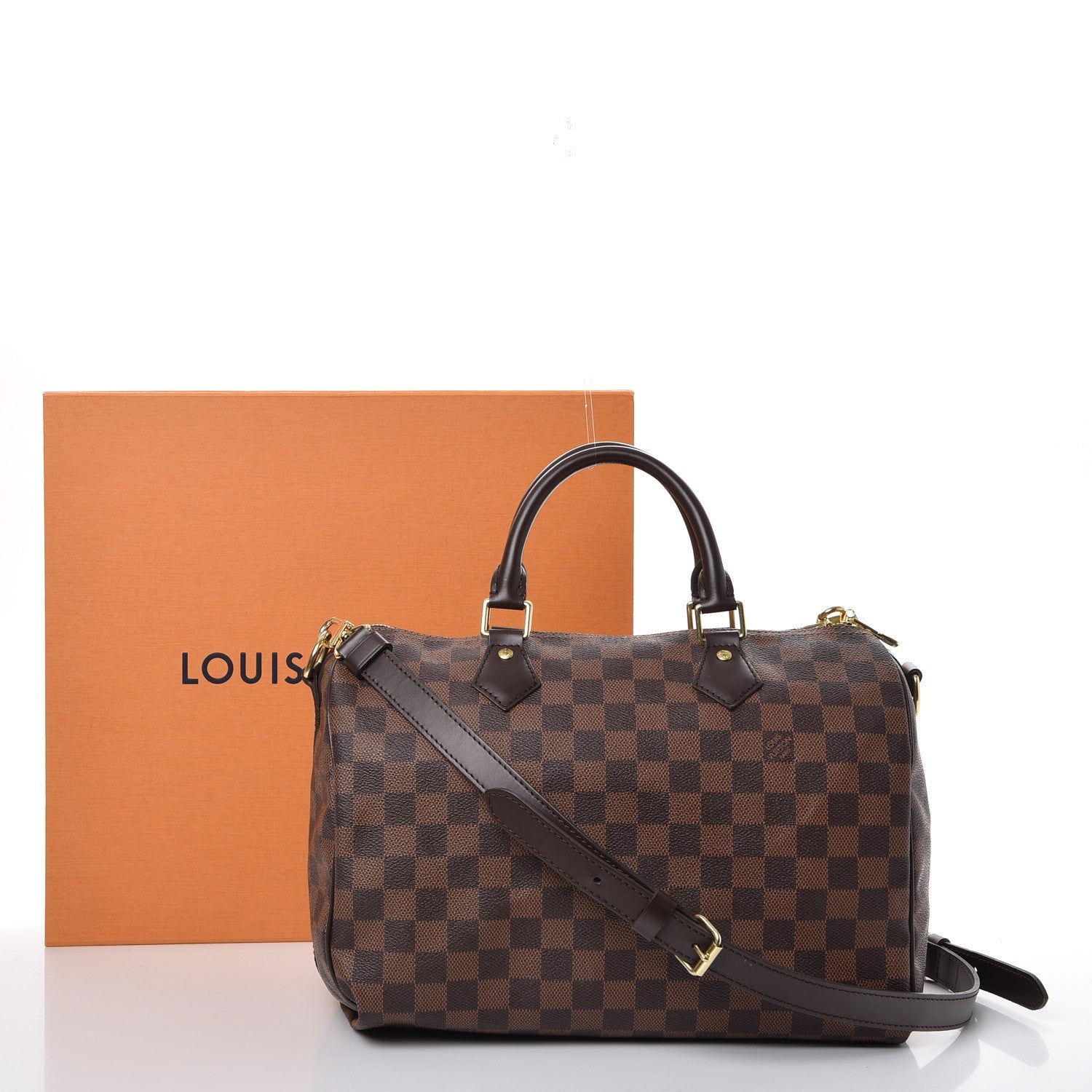 Louis Vuitton Damier Ebene Speedy Bandouliere 30 12 of 12