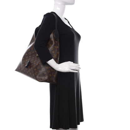 Louis Vuitton Monogram Flower Hobo Black 2 of 10