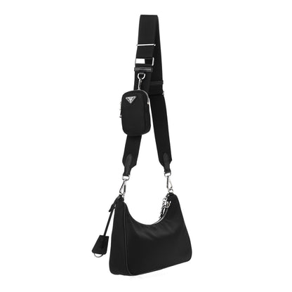 Prada Nylon Re-Edition 2005 Shoulder Bag Black 4 of 17
