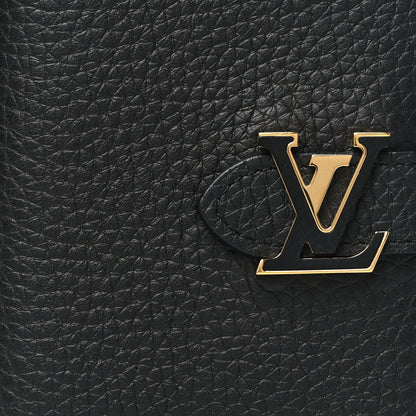 Louis Vuitton Taurillon Capucines Vertical Compact Wallet Black 7 of 8