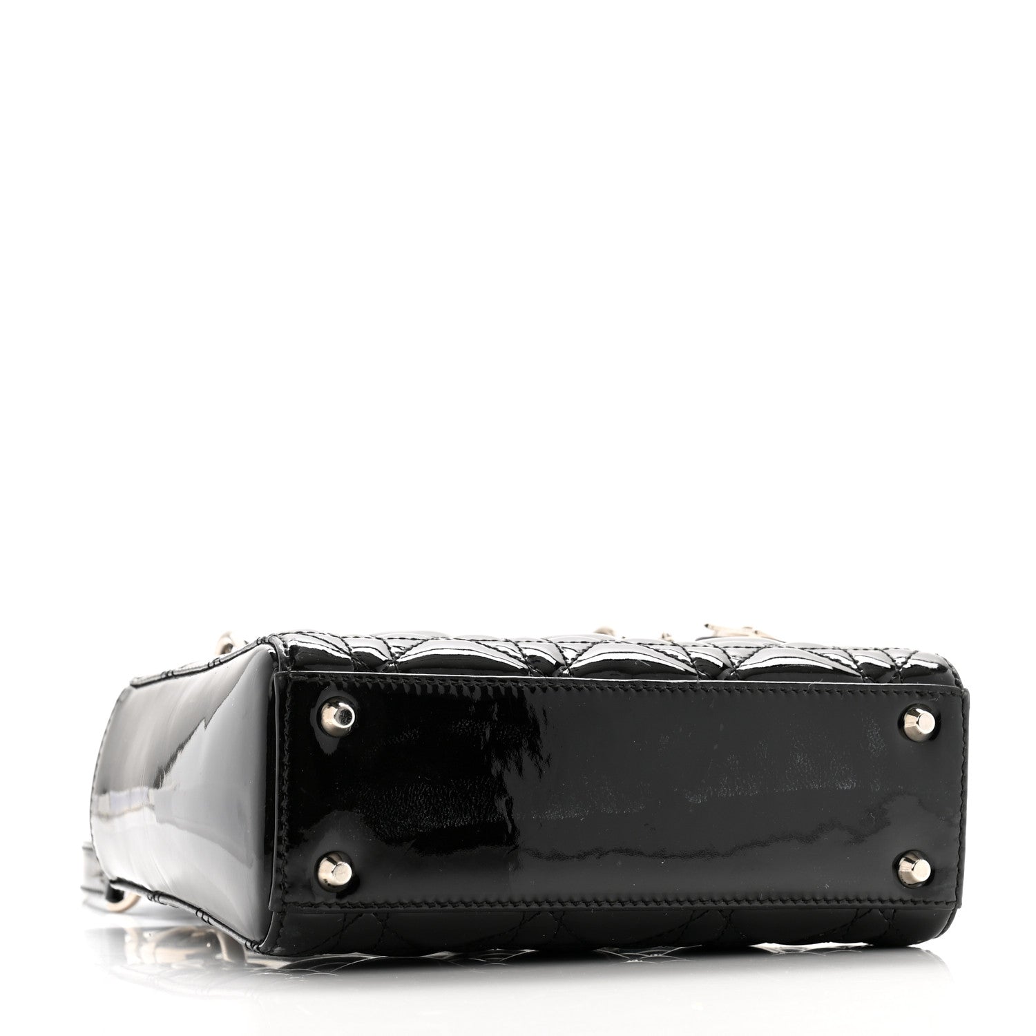 Christian Dior Patent Cannage Mini Lady Dior Black 4 of 11