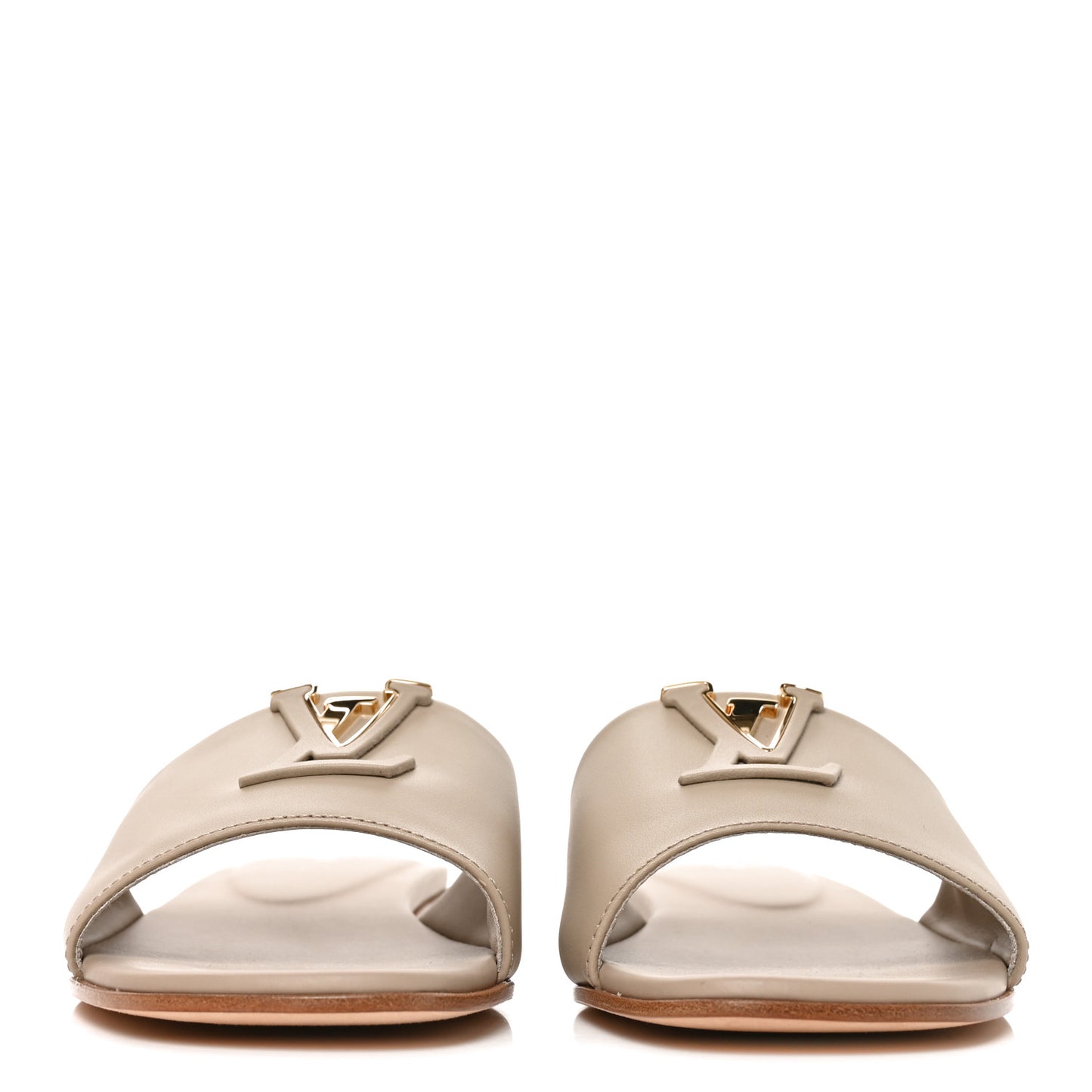 LV Mare Flat Mule Sandals 38 Pebble