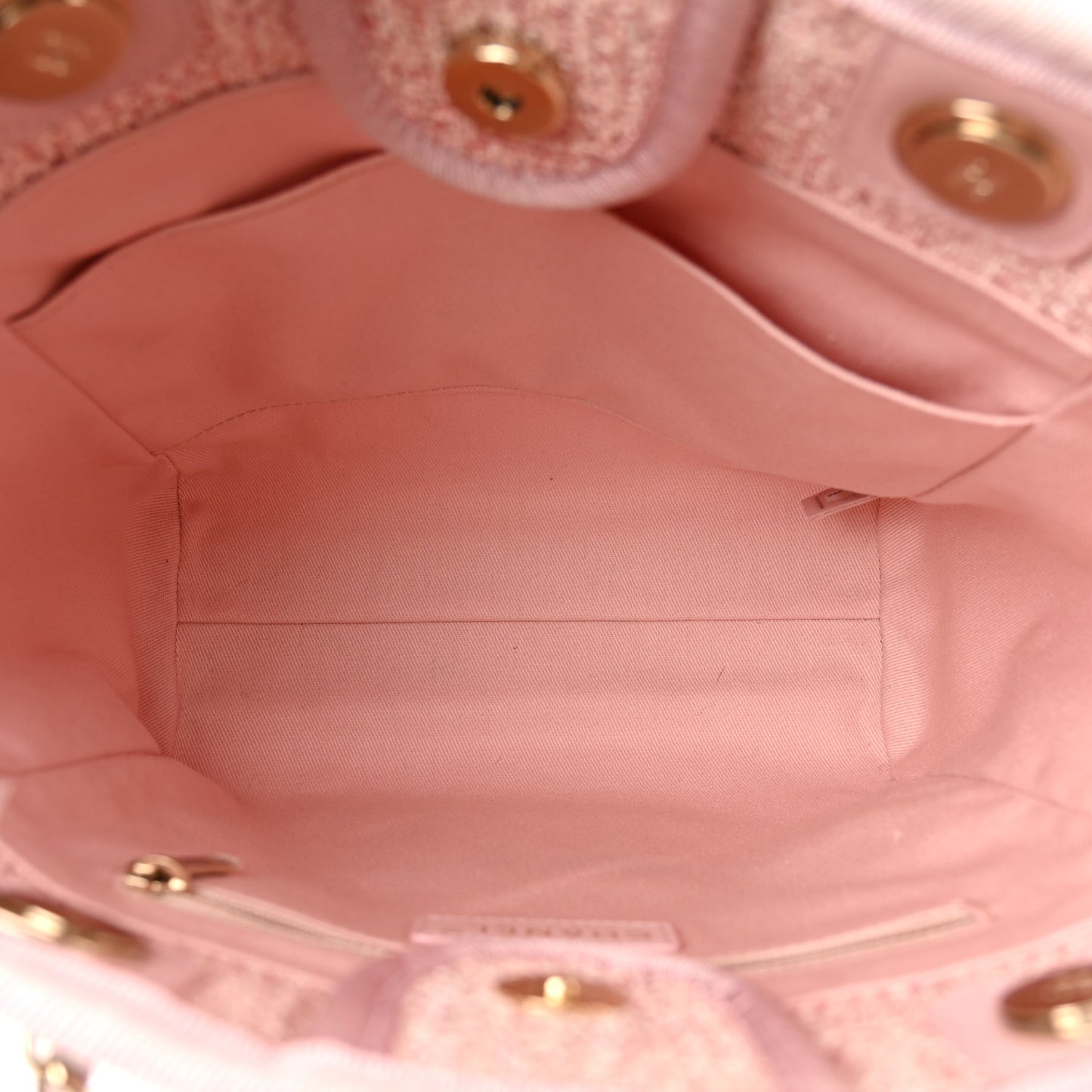 Lurex Boucle Mini Deauville Tote Pink
